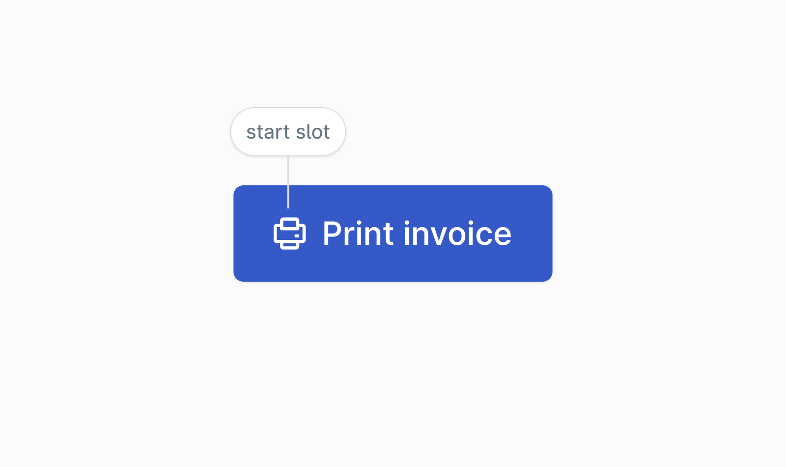 Button with icon in start slot
